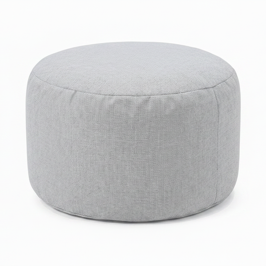 Pouf Repose-Pieds Gris Clair