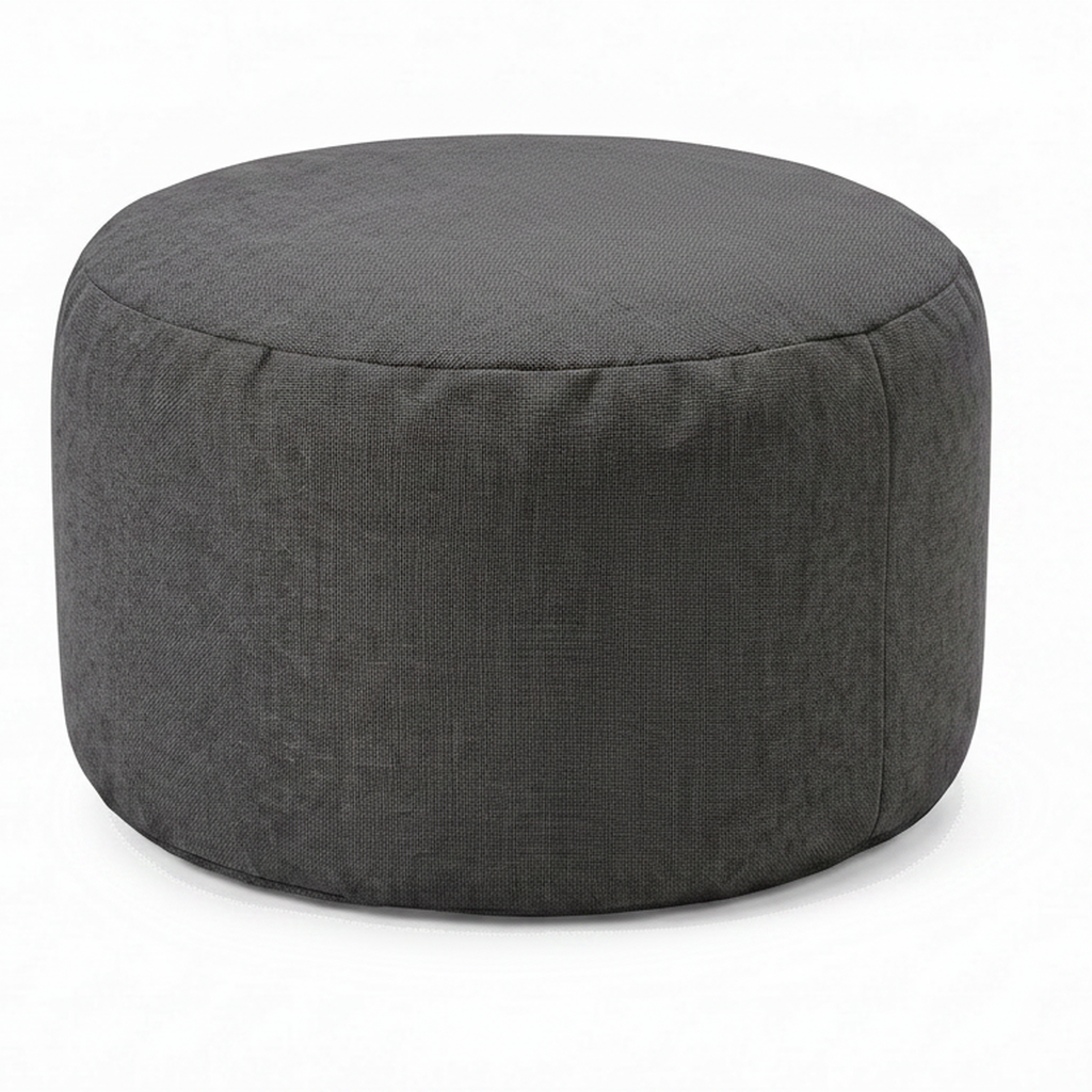 Pouf Repose-Pieds Gris Foncé