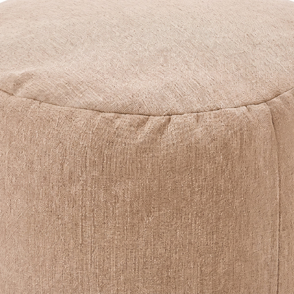 Pouf Repose-Pieds Salon Marron Clair