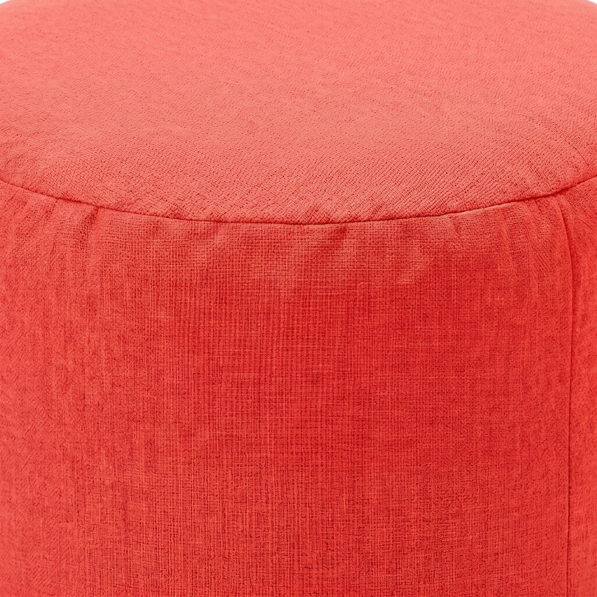 Pouf Repose-Pieds Scandinave Rouge