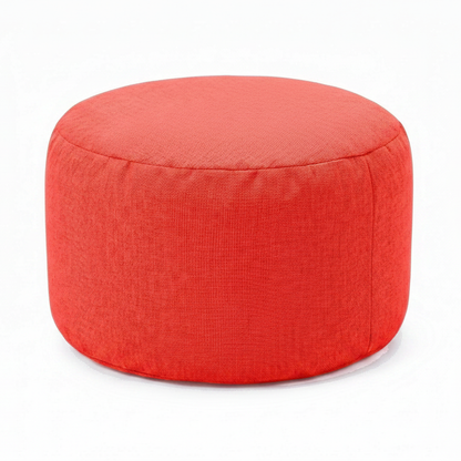 Pouf Repose-Pieds Scandinave Rouge