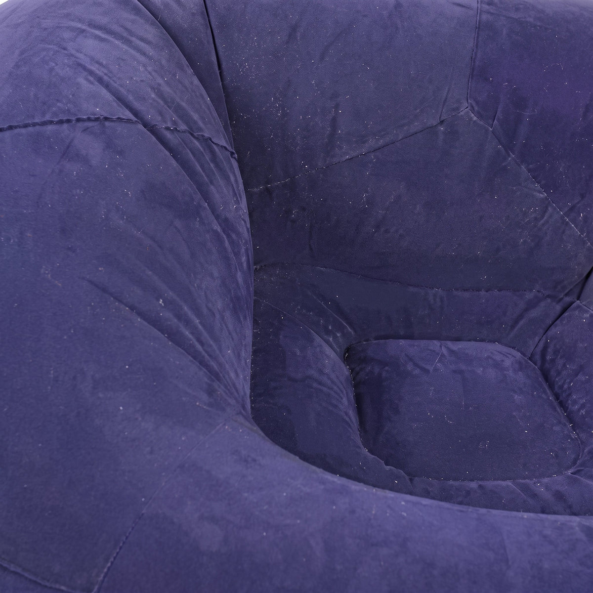 Pouf Rond Gonflable Bleu Extérieur