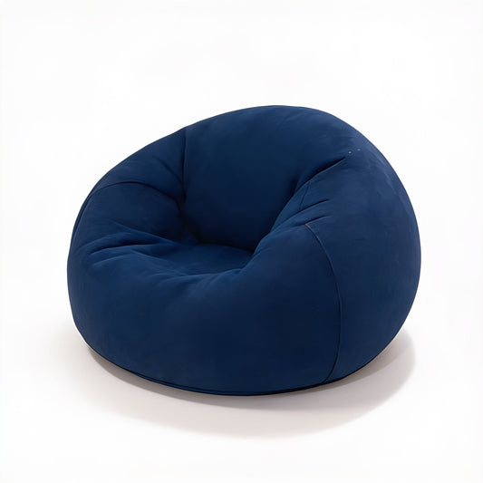 Pouf Rond Gonflable Bleu Extérieur