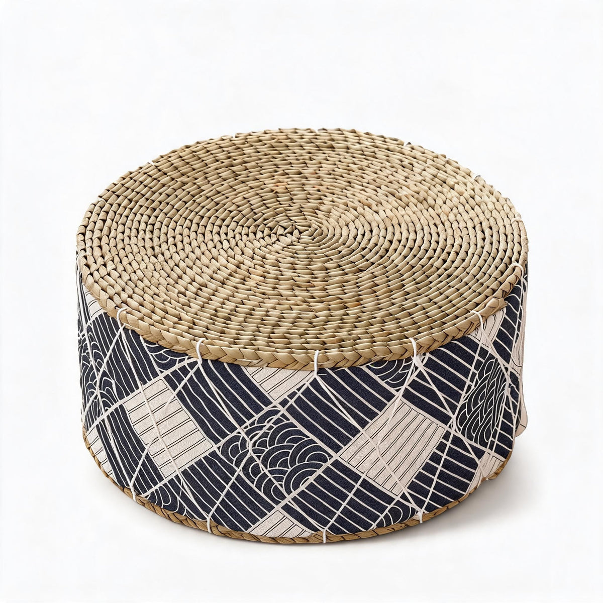 Tabouret Pouf En Rotin Bohème chic