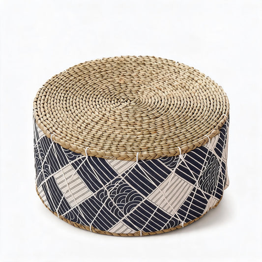 Tabouret Pouf En Rotin Bohème chic